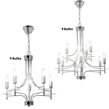 Polished Chrome Chandelier